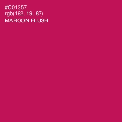 #C01357 - Maroon Flush Color Image