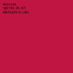 #C01443 - Maroon Flush Color Image