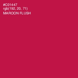 #C01447 - Maroon Flush Color Image