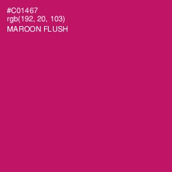 #C01467 - Maroon Flush Color Image
