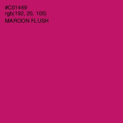 #C01469 - Maroon Flush Color Image