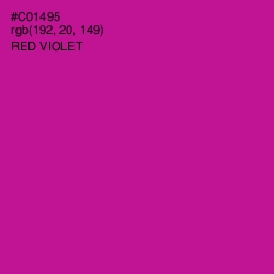 #C01495 - Red Violet Color Image