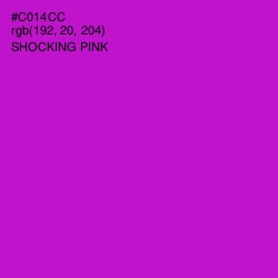 #C014CC - Shocking Pink Color Image