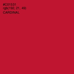 #C01531 - Cardinal Color Image
