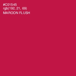#C01545 - Maroon Flush Color Image