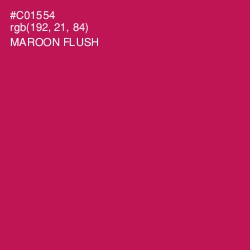 #C01554 - Maroon Flush Color Image