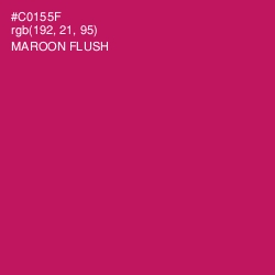 #C0155F - Maroon Flush Color Image