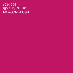 #C01565 - Maroon Flush Color Image