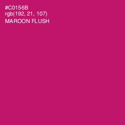 #C0156B - Maroon Flush Color Image