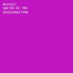#C016C1 - Shocking Pink Color Image