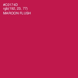 #C0174D - Maroon Flush Color Image