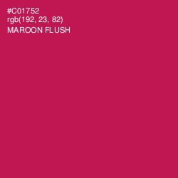 #C01752 - Maroon Flush Color Image