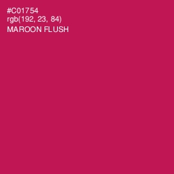 #C01754 - Maroon Flush Color Image