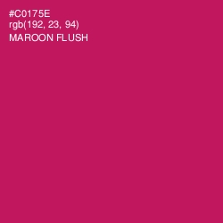 #C0175E - Maroon Flush Color Image