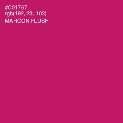 #C01767 - Maroon Flush Color Image