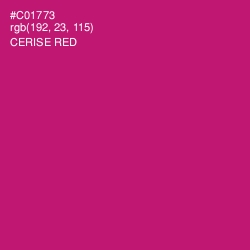 #C01773 - Cerise Red Color Image