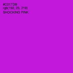 #C017DB - Shocking Pink Color Image