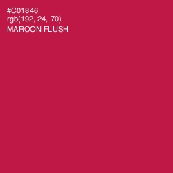 #C01846 - Maroon Flush Color Image