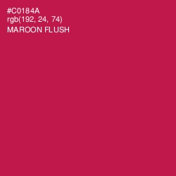 #C0184A - Maroon Flush Color Image