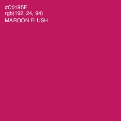 #C0185E - Maroon Flush Color Image