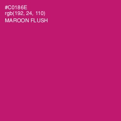 #C0186E - Maroon Flush Color Image