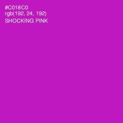 #C018C0 - Shocking Pink Color Image