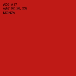 #C01A17 - Monza Color Image