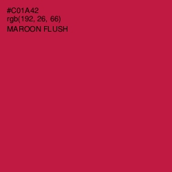 #C01A42 - Maroon Flush Color Image