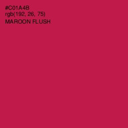 #C01A4B - Maroon Flush Color Image