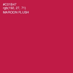 #C01B47 - Maroon Flush Color Image