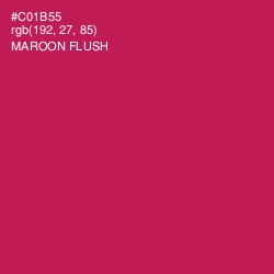 #C01B55 - Maroon Flush Color Image