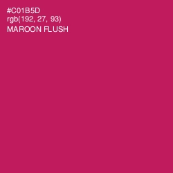 #C01B5D - Maroon Flush Color Image