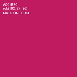 #C01B60 - Maroon Flush Color Image