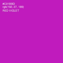 #C01BBD - Red Violet Color Image