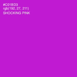 #C01BD3 - Shocking Pink Color Image