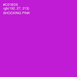 #C01BD5 - Shocking Pink Color Image