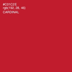 #C01C2E - Cardinal Color Image