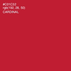 #C01C32 - Cardinal Color Image