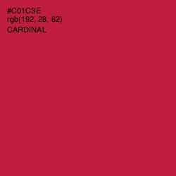 #C01C3E - Cardinal Color Image