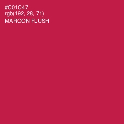 #C01C47 - Maroon Flush Color Image