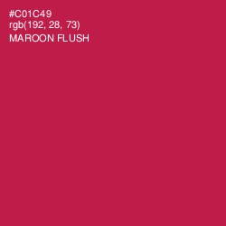 #C01C49 - Maroon Flush Color Image