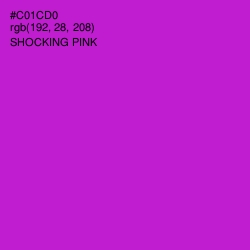 #C01CD0 - Shocking Pink Color Image