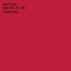 #C01D3A - Cardinal Color Image