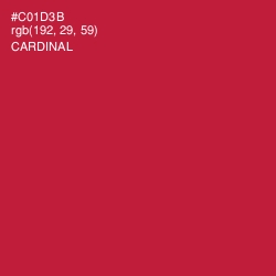 #C01D3B - Cardinal Color Image