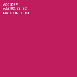 #C01D5F - Maroon Flush Color Image