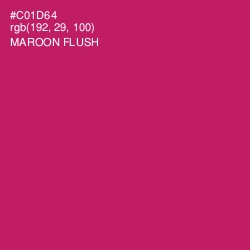 #C01D64 - Maroon Flush Color Image