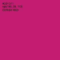 #C01D71 - Cerise Red Color Image