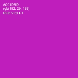 #C01DBD - Red Violet Color Image