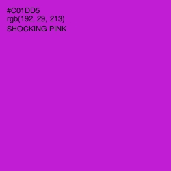 #C01DD5 - Shocking Pink Color Image