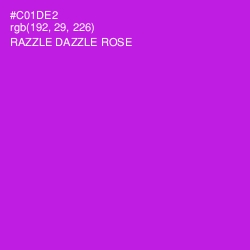 #C01DE2 - Razzle Dazzle Rose Color Image